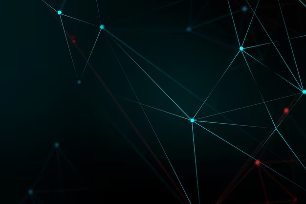 Abstract digital grid representing advanced technology research
